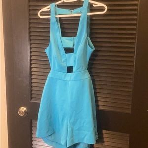 Jay Godfrey Turquoise Jenna Romper